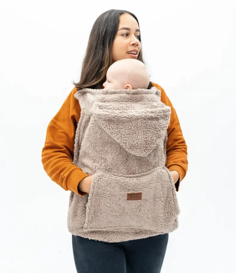 draagzak cover winter teddy taupe