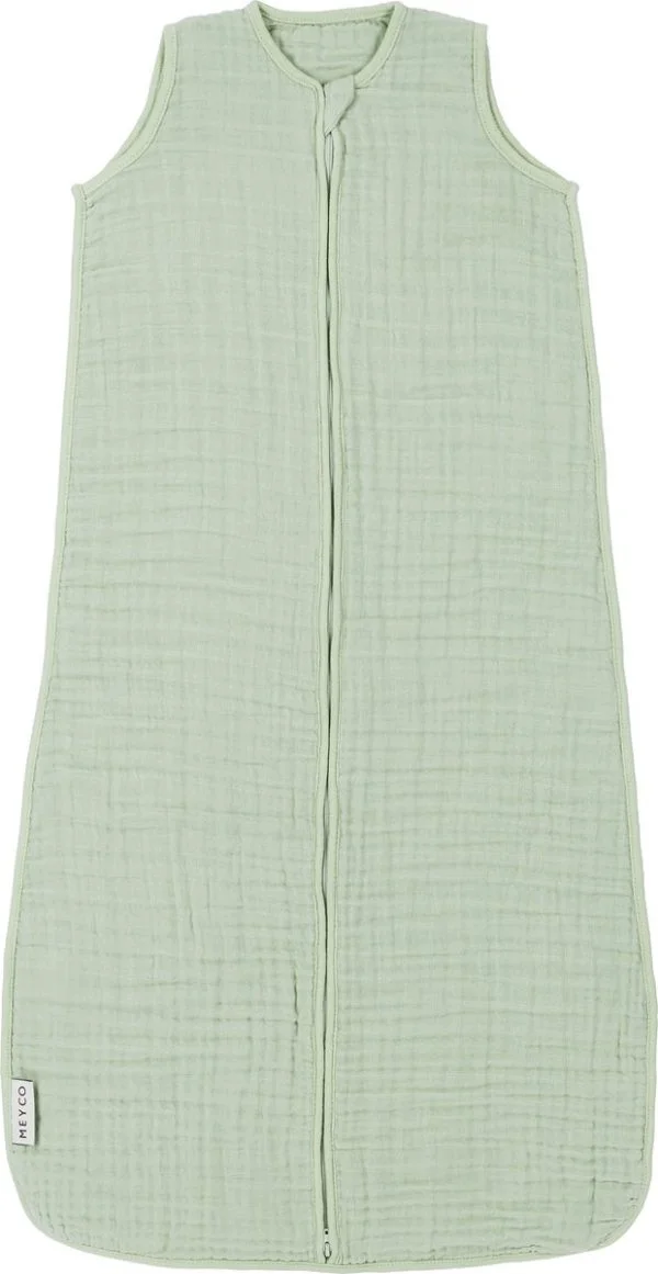 zomer babyslaapzak hydrofiel uni soft green 110cm