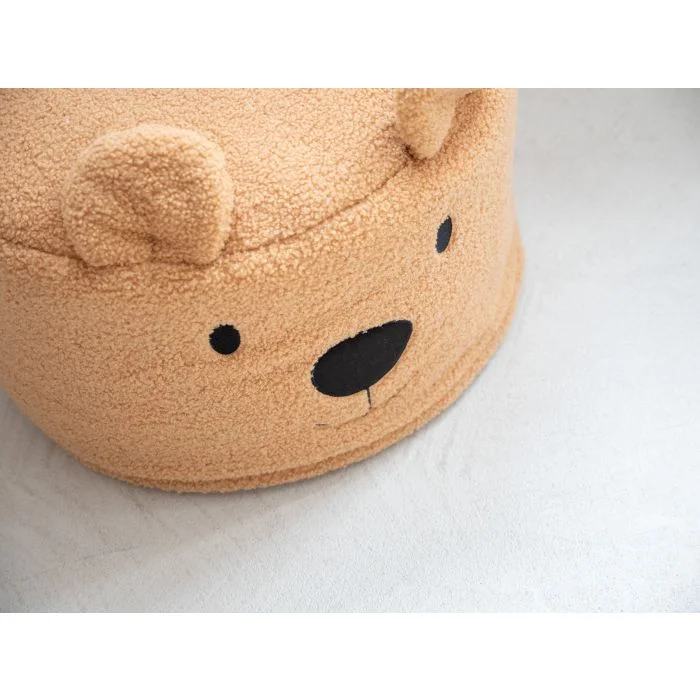 teddy beer poef 40 cm beige