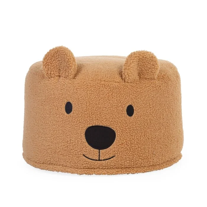 teddy beer poef 40 cm beige