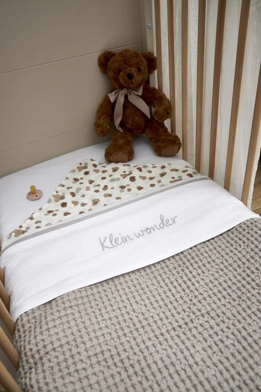 wieglaken klein wonder greige 75x100cm